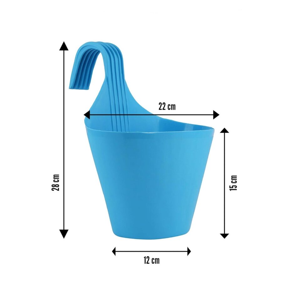 Balcony Hanging Hook Pots Space-Saving Design For Railings & Fences Pack Of 10 Sturdy Pieces - Image 2
