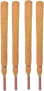 Set Of 4 Coco Mulch Sticks Premium Coconut Coir Support For Creepers & Indoor Plants