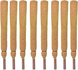 8-Piece Coco Mulch Stick Combo Organic Coconut Coir For Strong Plant Support