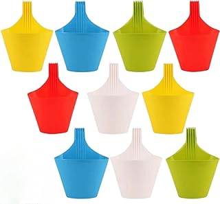 Premium Hanging Hook Planters Ideal For Small Space Gardening 10 Durable Pots