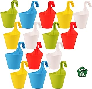 Large Hanging Hook Pots Perfect For Vertical Garden Walls Bulk Pack Of 15 Pieces