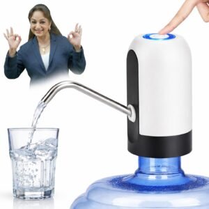 DukanRoad Automatic Wireless Water Can Dispenser Pump for 20 Litre Bottle | Portable Electric Water Dispenser with Low Noise Motor | USB Rechargeable Water Pump for Home, Kitchen, Office & Travel Use