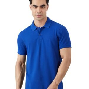 Amazon Brand - Symbol Men's Cotton Rich Solid Polo Tshirt | Collar Tshirts | Half Sleeves | Plain-Regular Fit (Available in Plus Sizes)