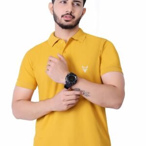 Polycotton Solid Polo T-Shirt for Men